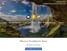 Tablet Screenshot of discoverscandinaviatours.com